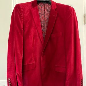 Men’s Red Velvet Blazer!